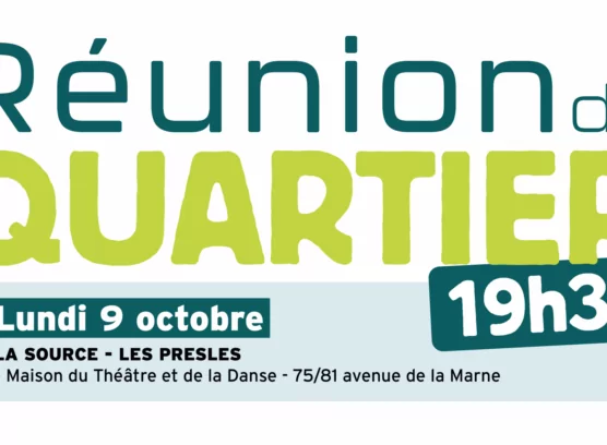 Réunion de quartier - La source - Les Presles